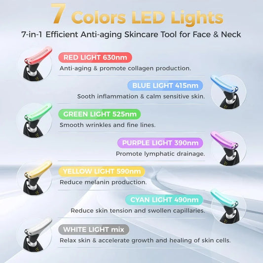 Velluvia 7-Color LED Facial Massager
