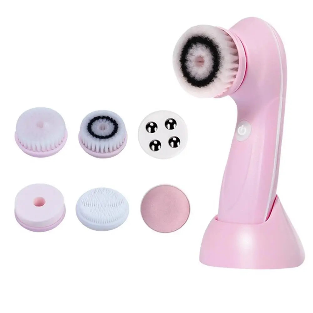 Velluvia 6-in-1 Electric Facial Cleansing Brush