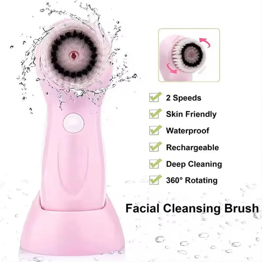 Velluvia 6-in-1 Electric Facial Cleansing Brush