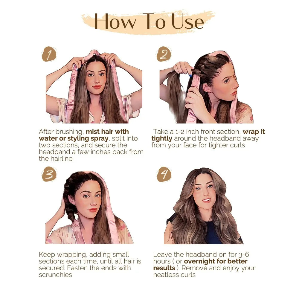 Velluvia Heatless Curling Headband