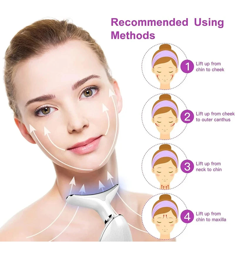Appareil de massage facial LED 7 couleurs Velluvia